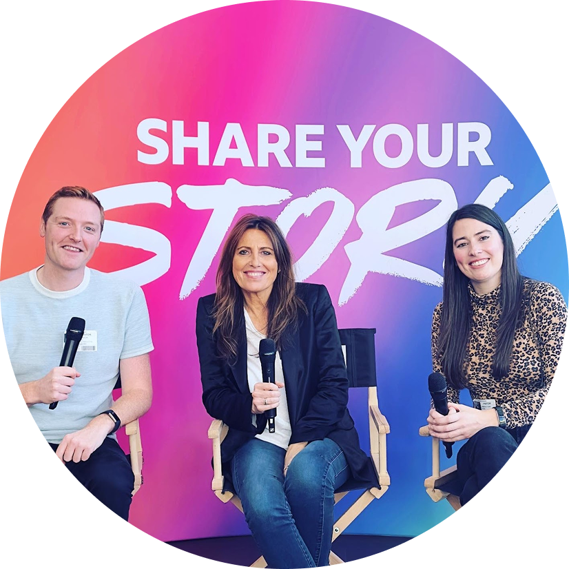 Lou at BBC Share Your Story Photo of Lou Consulting